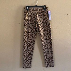 Leopard elastic band pants
